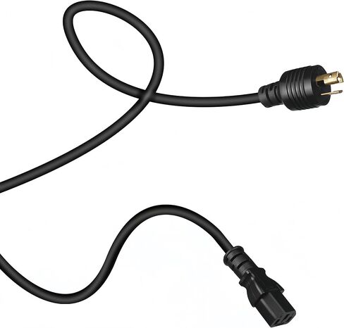 Lucius Huck Duty 14awg AC سلك ، NEMA L7-15p إلى نهاية الأسلاك العارية ، 277VAC/10A ، 5 أمتار (16.4 قدم) للخيام النمو ، إضاءة المستودعات ، المعدات الصناعية in Saudi Arabia
