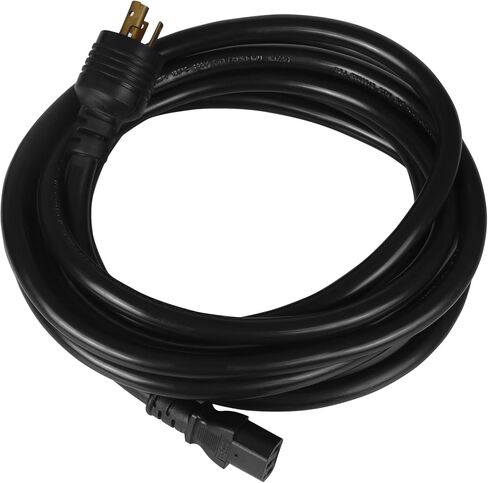 Lucius Huck Duty 14awg AC سلك ، NEMA L7-15p إلى نهاية الأسلاك العارية ، 277VAC/10A ، 5 أمتار (16.4 قدم) للخيام النمو ، إضاءة المستودعات ، المعدات الصناعية in Saudi Arabia
