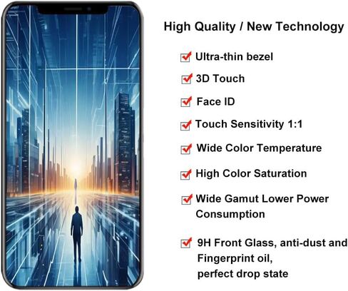 for iPhone XR Screen Replacement 6.1 inch,LCD Display Touch Screen Digitizer Assembly with Repair Tools, Compatible with Model A1984, A2105, A2106, A2108 in Saudi Arabia