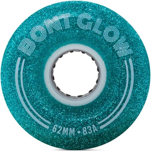 Bont Skates - Glow Light Up LED Quad Roller Skate Wheels - Recreational Street Outdoor Skating - 62x35mm 83A - Set of 4 wheels (Cherry Blossom Pink) in Saudi Arabia