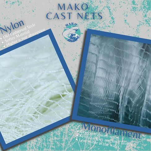 Lee Fisher Sports Mako Cast Net (3/8 "sq mesh) 8 ft: CBT-S8 in Saudi Arabia