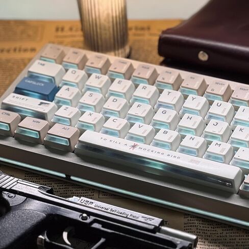 daixiahu Theme Keycap Nuclear Power Profile 140+ Key Transparent Sublimation PBT Keyboard Cap (Robin) in Kuwait