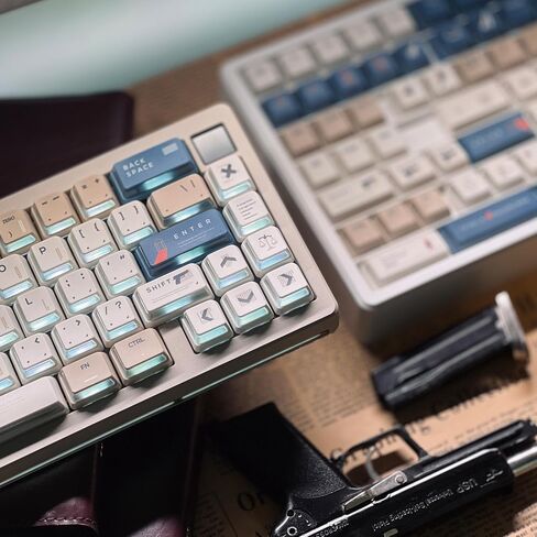 daixiahu Theme Keycap Nuclear Power Profile 140+ Key Transparent Sublimation PBT Keyboard Cap (Robin) in Kuwait