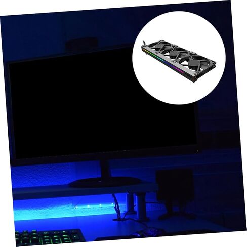 GPU مروحة مبرد دبوس ARGB Sync الرسومات مروحة تبريد بطاقة السطح المكتبي يعزز GPU تبديد حرارة مستقر عالية الأداء ملحق تبريد هادئ in Saudi Arabia