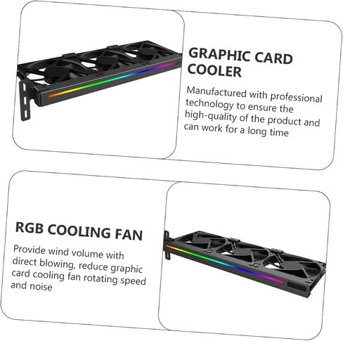 GPU مروحة مبرد دبوس ARGB Sync الرسومات مروحة تبريد بطاقة السطح المكتبي يعزز GPU تبديد حرارة مستقر عالية الأداء ملحق تبريد هادئ in Saudi Arabia