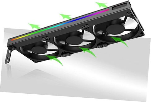 GPU مروحة مبرد دبوس ARGB Sync الرسومات مروحة تبريد بطاقة السطح المكتبي يعزز GPU تبديد حرارة مستقر عالية الأداء ملحق تبريد هادئ in Saudi Arabia