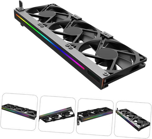 GPU مروحة مبرد دبوس ARGB Sync الرسومات مروحة تبريد بطاقة السطح المكتبي يعزز GPU تبديد حرارة مستقر عالية الأداء ملحق تبريد هادئ in Saudi Arabia