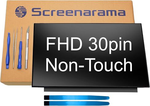 SCREENARAMA New Screen Replacement for NV156FHM-N3D, FHD 1920x1080, IPS, Glossy, LCD LED Display with Tools in Kuwait