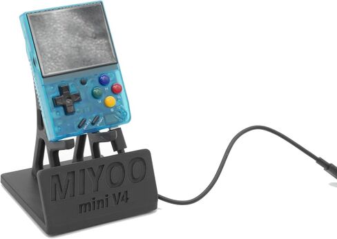 Display Stand for Miyoo Mini V4 لـ MMV4 مع مساحة الشحن | وحدة رف قفص الاتهام للألعاب الجهاز الرجعية متوافق مع قبضة JCSFY in Saudi Arabia