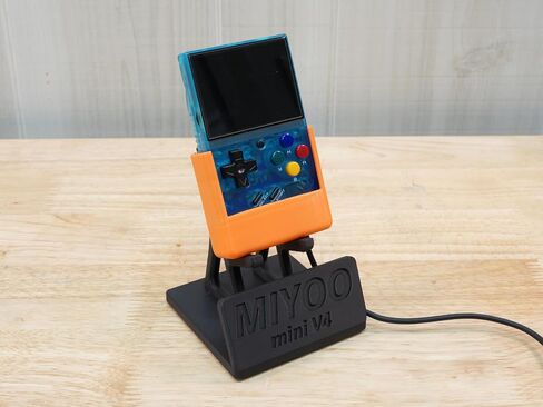 Display Stand for Miyoo Mini V4 لـ MMV4 مع مساحة الشحن | وحدة رف قفص الاتهام للألعاب الجهاز الرجعية متوافق مع قبضة JCSFY in Saudi Arabia