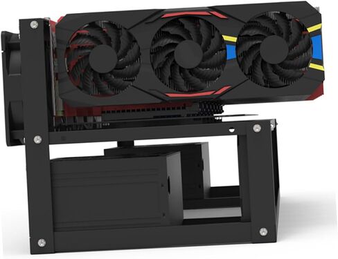 1Set Open Air Mining Rig Frame for GPU Mining Computer Case Supports Dual ATX Power Supply Low Noise Design Compatible with Graphic Cards Durable Construction in Saudi Arabia
