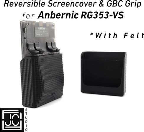 Love Grip 2-in-1 لـ Anbernic RG353VS غطاء شاشة قابل للانعكاس GBC CHIN GRIP GRIP SCREET SCREETROPRAY GAMING HOLE in Saudi Arabia
