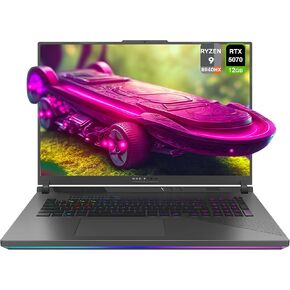ASUS ROG Strix G18 Gaming Laptop, AMD Ryzen 9-8940HX, 64 GB DDR5 RAM, 2 TB PCIe SSD, 18" 2.5K (2560x1600) Nebula Display 240Hz, Nvidia G-Force RTX 5070, 4-Zone RGB Keyboard, W11 Home, Eclipse Gray in Kuwait