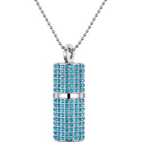 USB Flash Drive,16GB/32GB/64GB/128GB Portable USB2.0 Memory Stick Secure Date Storage Pendrive Thumb Drives Rhinestone Pendant with Chain (Pink, 64GB) in Kuwait