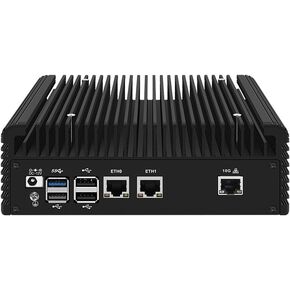 Fanless Mini PC,12th Gen Alder Lake N305 (Up to 3.8GHz) 32GB DDR5 RAM 1TB M.2 NVMe SSD,Firewall Hardware AQC113C-B1-C 10GbE RJ45, 2x2.5GbE LAN OPNsense Appliance,AES-NI, 2HD, TF/WiFi 6,2SATA in Kuwait