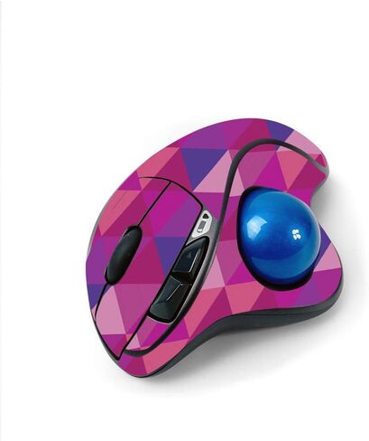 MightySkins Skin for Logitech M570 Wireless Trackball Mouse - Pink Kaleidoscope | Protective, Durable, and Unique Vinyl Decal wrap Cover | Easy to Apply, Remove, and Change Styles | Made in The USA in Saudi Arabia