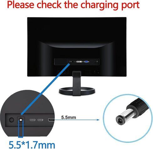 19V استبدال لمراقبة ACER سلك توافق مع شاشة ACER R240HY SB220Q S230HL SA230 S231HL S232HL H236HL S202HL S240HL S220HQL G246HL in Saudi Arabia