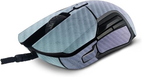 MightySkins Carbon Fiber Skin Compatible with SteelSeries Rival 5 Gaming Mouse - Gradient Marble | Protective, Durable Textured Carbon Fiber Finish | Easy to Apply and Change Styles | Made in The USA in Saudi Arabia