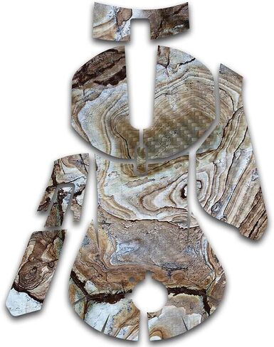 Mayyskins Carbon Carbon Confiber Tivers مع منافسة الفولاذ 5 ألعاب الماوس - الرخام البني | واقي ، دائم من ألياف الكربون المحكم | من السهل تطبيق وتغيير الأنماط | صنع في الولايات المتحدة in Saudi Arabia