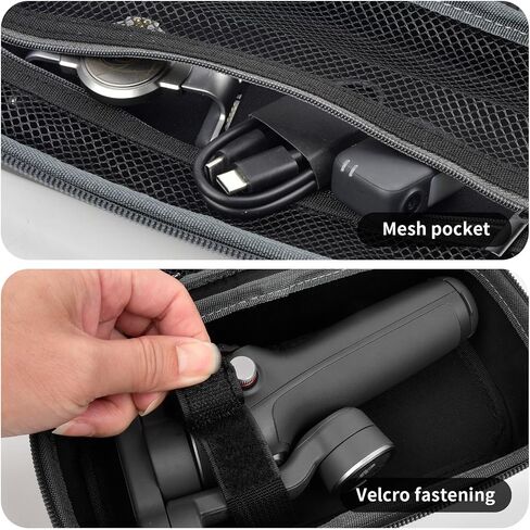 Case for DJI Osmo Mobile 6 Smartphone Stabilizer, Travel Holder for 3-Axis Handheld Gimbal, Carrying Storage Bag for OM 6 Extension Rod & Magnetic Phone Clamp 3 & Grip Tripod Accessories - Case Only in Saudi Arabia