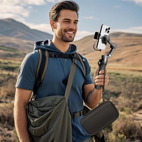 Case for DJI Osmo Mobile 6 Smartphone Stabilizer, Travel Holder for 3-Axis Handheld Gimbal, Carrying Storage Bag for OM 6 Extension Rod & Magnetic Phone Clamp 3 & Grip Tripod Accessories - Case Only in Saudi Arabia