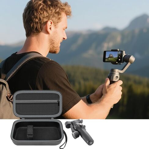 Case for DJI Osmo Mobile 6 Smartphone Stabilizer, Travel Holder for 3-Axis Handheld Gimbal, Carrying Storage Bag for OM 6 Extension Rod & Magnetic Phone Clamp 3 & Grip Tripod Accessories - Case Only in Saudi Arabia