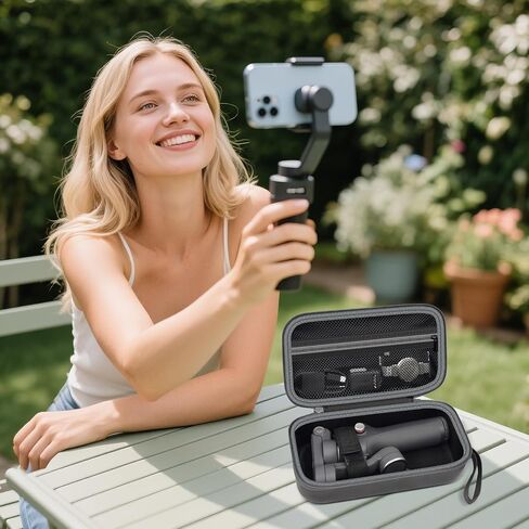Case for DJI Osmo Mobile 6 Smartphone Stabilizer, Travel Holder for 3-Axis Handheld Gimbal, Carrying Storage Bag for OM 6 Extension Rod & Magnetic Phone Clamp 3 & Grip Tripod Accessories - Case Only in Saudi Arabia