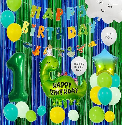 2 Pack Blue Green Metallic Tinsel Foil Fringe Backdrop Door Streamers in Saudi Arabia