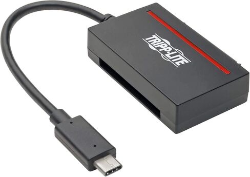 Tripp Lite USB 3.1 to Cfast 2.0 Card Reader & SATA III Hard Drive Reader, Cfast Reader, SATA Reader/ SSD Reader, USB C & Thunderbolt 3, 5Gbps, Black, 3 Year Warranty (U438-CF-SATA-5G) in Saudi Arabia