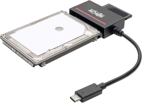 Tripp Lite USB 3.1 to Cfast 2.0 Card Reader & SATA III Hard Drive Reader, Cfast Reader, SATA Reader/ SSD Reader, USB C & Thunderbolt 3, 5Gbps, Black, 3 Year Warranty (U438-CF-SATA-5G) in Saudi Arabia