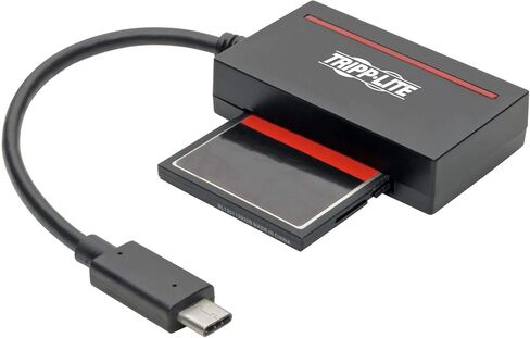 Tripp Lite USB 3.1 to Cfast 2.0 Card Reader & SATA III Hard Drive Reader, Cfast Reader, SATA Reader/ SSD Reader, USB C & Thunderbolt 3, 5Gbps, Black, 3 Year Warranty (U438-CF-SATA-5G) in Saudi Arabia