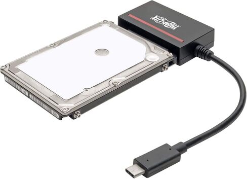 Tripp Lite USB 3.1 to Cfast 2.0 Card Reader & SATA III Hard Drive Reader, Cfast Reader, SATA Reader/ SSD Reader, USB C & Thunderbolt 3, 5Gbps, Black, 3 Year Warranty (U438-CF-SATA-5G) in Saudi Arabia