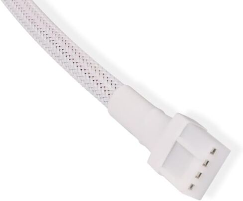 Alphacool Fan Cable 4-pin to 4-pin Extension, 60cm, White in Saudi Arabia