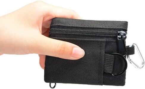 محفظة الخصر فاني حزمة في الهواء الطلق سستة EDC MOLLE WALLET الأذن حقيبة الخصر الحزام للرجال (أسود) in Saudi Arabia