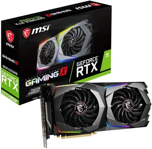 MSI Gaming GeForce RTX 2070 Super 8GB GDRR6 256-Bit HDMI/DP Nvlink Twin-Froze Turing Architecture Overclocked Graphics Card (RTX 2070 Super Gaming X) in Saudi Arabia