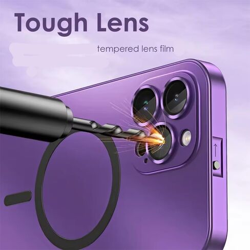 for iPhone Case,Compatible with MagSafe,Magnetic Luxury Aluminum Metal Frame,Military Grade Drop Protection Shockproof Phone Case (Silver,iPhone 16 Pro Max) in Saudi Arabia
