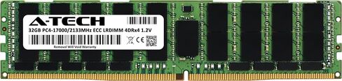 A-Tech 32GB RAM Replacement for Samsung M386A4G40DM0-CPB | DDR4 2133MHz PC4-17000 (PC4-2133P) 4DRx4 (4Rx4) 1.2V ECC LRDIMM Load Reduced DIMM 288-Pin Memory Module in Saudi Arabia