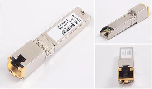 1pc 10g SFP+ to RJ45 Copper Module 10GB SFP RJ45 MODULE SFP SFP+ -T 10GBASE-T 30M لمفتاح D-Link in Kuwait