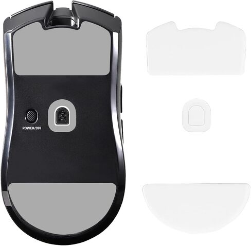 استبدال أقدام Kwmobile Mouse متوافق مع ملصق Razer Viper V3 Pro Computer Mouse Skates - أسود in Saudi Arabia