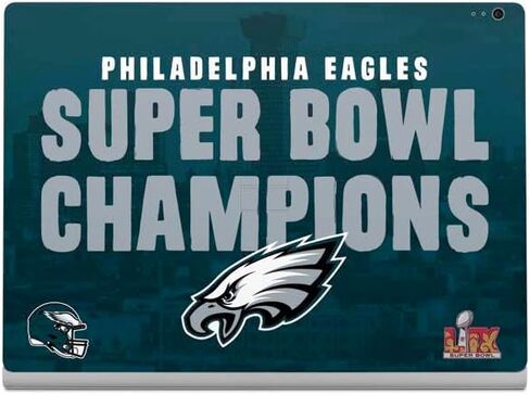 Skinit Skinit Lastop Skin Compatible مع Surface Book 2 13.5in - تصميم NFL Philadelphia Eagles Super Lix المرخص رسميًا in Kuwait