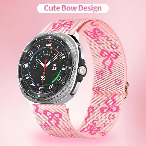 WKC 6 Pack Stretchy Solo Loop Band Compatible with Samsung Galaxy Watch 8 40mm/44mm/Classic 46mm (2025 Released), 22mm Wide Soft Elastic Braided Strap for Galaxy Watch 8 40mm 44mm 46mm for Women Girl in Saudi Arabia