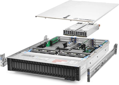 خادم TechMikeny 3.50 جيجا هرتز 16-Core 288GB RAM 24X Caddies Rails PowerEdge R740XD NVME (متجدد) in Saudi Arabia