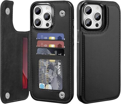 Bizzib for iPhone 17 Pro Max Wallet Case with Card Holder,Premium PU Leather Kickstand Card Slots Drop Protective Shockproof Rugged Cover Flip Case for Apple iPhone 17 Pro Max, Orange Rose in Kuwait