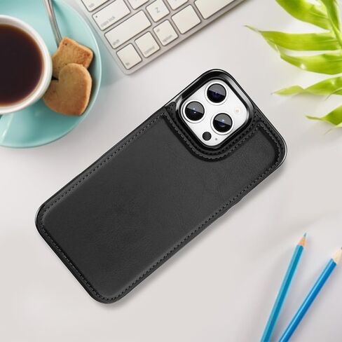 Bizzib for iPhone 17 Pro Max Wallet Case with Card Holder,Premium PU Leather Kickstand Card Slots Drop Protective Shockproof Rugged Cover Flip Case for Apple iPhone 17 Pro Max, Orange Rose in Kuwait