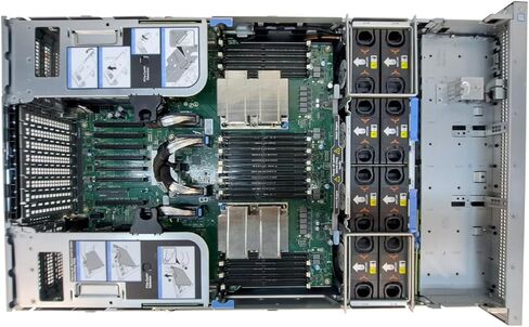 Dell PowerEdge R940 8 Bay SFF 3U Server ، 4x Xeon Platinum 8270 2.7GHz 26-CORE CPU ، ذاكرة 256 جيجابايت ، PERC H740P ، 2x 1.92TB SSD ، 2x 25GBE SFP28 ، Rails (تم تجديده) in Saudi Arabia