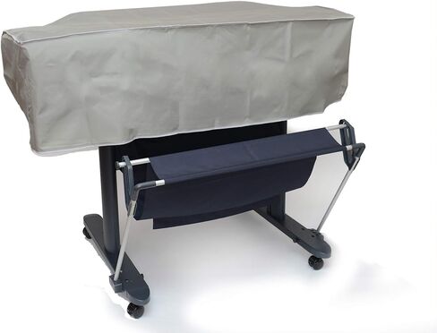 Printer Cover Compatible with Epson SureColor P7370 24-inch Wide-Format Printer, Silver Gray Nylon SHORT Printer Dust Cover, Anti Static and Waterproof by Perfect Dust Cover LLC in Saudi Arabia