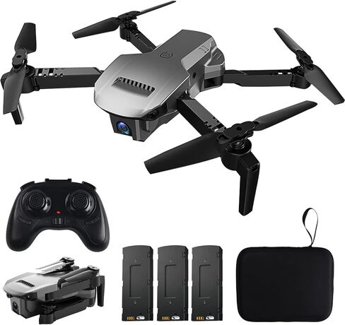 Drone with Camera for Adults 4k FPV 120° wide-Angle WiFi RC Quadcopter Long flight time (3 Batteries) Helicopters Flips RTF in Saudi Arabia