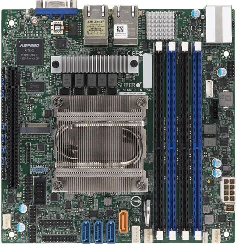 Supermicro M11SDV-8CT-LN4F Mini-ITX اللوحة الأم مع معالج EPYC 3201 SOC in Saudi Arabia