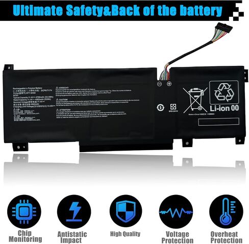 BTY-M492 Laptop Battery Replacement for MSI Sword 15 A11UD A11UE A11SC Bravo 15 B5DD Katana GF66 GF76 11UC 11UD 11UE 11SC 12UD 12UE 12UG 12UGS 12UX WF66 WF76 11UI 11UI 1 1UJ 53.5Wh in Saudi Arabia