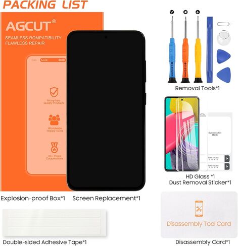 OLED لـ Samsung Galaxy S23 شاشة استبدال Samsung S23 LCD Display SM-S911B SM-S911E SM-S911U LCD Digitizer Touch Associal مع إطار (الحجم الأصلي ، بصمة الدعم) (أسود) in Saudi Arabia